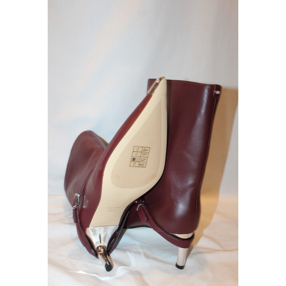 Michael Kors Women's Kasia Leather Buckle Booties Oxblood Red NIB $255 SZ 6 - Picture 8 of 8